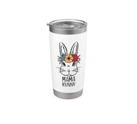 Mamá Conejo Conejo de Pascua Feliz Día de Pascua Vaso térmico de acero inoxidable de doble pared
