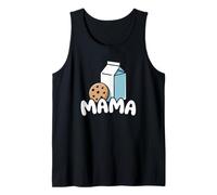 Mama Cookies Milk Sweet One 1er Cumpleaños Familia a Juego Camiseta sin Mangas