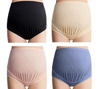 Mama Cotton - Bragas de Maternidad para Mujer, Cintura Alta, Cobertura Completa, Ropa Interior para Embarazo, Paquete múltiple (S-4XL), Large