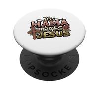 Mamá Cristiana Mamá Jesús Fe Iglesia Religiosa Mamá PopSockets PopGrip Adhesivo