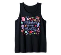Mamá Cristiana Mamá La Maternidad Es Mi Ministerio Jesús Señor Dios Camiseta sin Mangas
