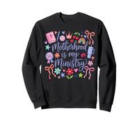 Mamá Cristiana Mamá La Maternidad Es Mi Ministerio Jesús Señor Dios Sudadera