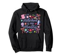 Mamá Cristiana Mamá La Maternidad Es Mi Ministerio Jesús Señor Dios Sudadera con Capucha