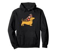 Mamá Dachshund Vino Doxie Y Amante Perro Salchicha Sudadera con Capucha