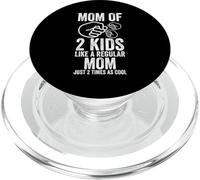 mamá de 2 niños como una Madre Normal Solo 2 Veces Madre PopSockets PopGrip para MagSafe