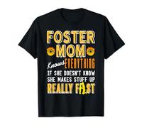 Mamá de Acogida Divertida Lo Sabe Todo Mensaje Camiseta