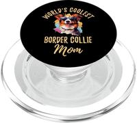 Mamá de Border Collie más Guay del Mundo Retro, Divertida mamá de Perro Collie PopSockets PopGrip para MagSafe
