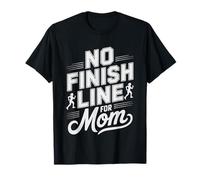 Mamá De Cross Country No Línea Llegada Mom Humor Finish XC Camiseta
