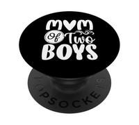Mamá De Dos Niños Día De La Madre Mamá Mamá Mamá Madre e Hijo Sayin PopSockets PopGrip Adhesivo
