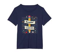 Mamá de educación en casa: Maestra sin salario Educación Divertida Camiseta, Mujer Tallas Grandes, Azul Marino, 6XL Grande