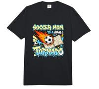 Mamá de fútbol a un pequeño Tornado Joven Deportes Padre Comfort Colors Adult Heavyweight T-Shirt
