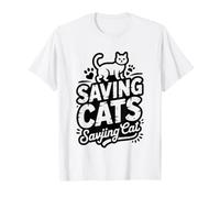 Mama De Gatos Rescatados Rescatadora Salva Un Camiseta