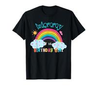 Mamá de la cumpleañera Rainbow B-Day Matching Family Camiseta