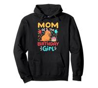 Mamá De La Niña Del Cumpleaños Lindo Capybara Cumpleaños Familia Coincid Sudadera con Capucha