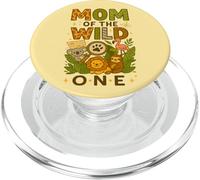 Mamá de la Salvaje Acogedor Zoológico Cumpleaños Safari Jungle Animal PopSockets PopGrip para MagSafe