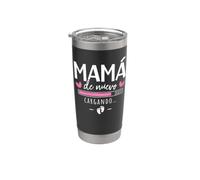 Mamá De Nuevo 2027 Anuncio De Embarazo Mamá Por Segunda Vez Vaso térmico de acero inoxidable de doble pared