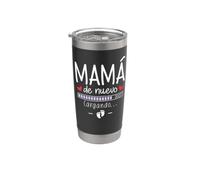 Mamá De Nuevo 2027 Anuncio De Embarazo Mamá Por Segunda Vez Vaso térmico de acero inoxidable de doble pared
