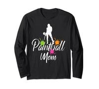 Mamá De Paintball Que Apoya En Cada Partido Manga Larga