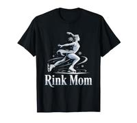Mamá De Patinaje Pista Hielo sobre Artístico Patinador Camiseta