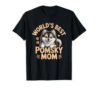 Mama De Pomsky Duena Amante del Camiseta