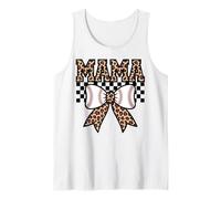 Mamá de tenis con estampado de leopardo, perfecta para madres que aman el tenis Camiseta sin Mangas