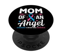 Mamá de un ángel Embarazo Concientización sobre la pérdida Infantil PopSockets PopGrip Adhesivo