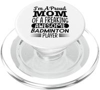 Mamá De Un Maldito Impresionante Bádminton Jugador De Bádminton Mamá PopSockets PopGrip para MagSafe