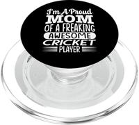 Mamá De Un Maldito Impresionante Jugador De Cricket Cricket Dicho PopSockets PopGrip para MagSafe