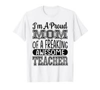 Mamá De Un Maldito Impresionante Maestro Profesor Enseñando Professio Camiseta