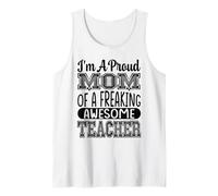 Mamá De Un Maldito Impresionante Maestro Profesor Enseñando Professio Camiseta sin Mangas