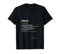 Mamá Definition Divertida Mamá con Texto en alemán para Cualquier ocasión Familiar Camiseta
