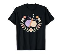 Mama del Crochet Lana Acogedor Tejedora Camiseta