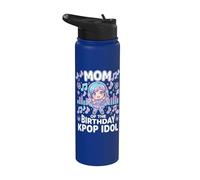 Mamá del Cumpleaños Kpop Idol Chibi Girls K pop Fiesta temática Stainless Steel Insulated Water Bottle