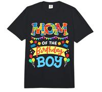 Mamá del Cumpleaños Niño Bloques De Construcción Ladrillos Familia Mujeres Comfort Colors Adult Heavyweight T-Shirt
