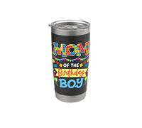 Mamá del Cumpleaños Niño Bloques De Construcción Ladrillos Familia Mujeres Vaso térmico de acero inoxidable de doble pared
