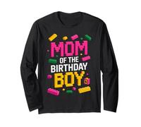 Mamá del Cumpleaños Niño Maestro Constructor Bloques De Ladrillo Manga Larga