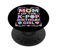 Mamá del K-Pop Cumpleaños Niña Kawaii Pastel Música Coreana PopSockets PopGrip Adhesivo
