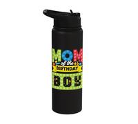 Mamá Del Niño De Cumpleaños Bloque De Construcción De Ladrillos De Construcción Niño Stainless Steel Insulated Water Bottle