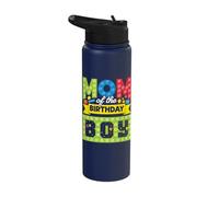 Mamá Del Niño De Cumpleaños Bloque De Construcción De Ladrillos De Construcción Niño Stainless Steel Insulated Water Bottle