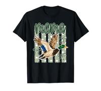 Mamá del Pato del Mallard a Rayas de Lunares, mamá del Pato del Camuflaje de la Caza Camiseta