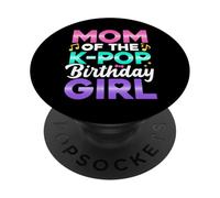 Mamá del Traje De Fiesta De Cumpleaños Anime K Pop Girl Mommy PopSockets PopGrip Adhesivo