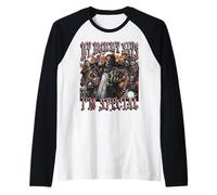 Mamá dice que soy especial divertido esqueleto duro meme Bootleg Camiseta Manga Raglan