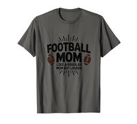 Mamá Divertida de fútbol: más Fuerte Que Las mamás Regulares Camiseta, Hombre, Asfalto, M