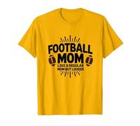 Mamá Divertida de fútbol: más Fuerte Que Las mamás Regulares Camiseta, Hombre, Dorado Brillante, XXL