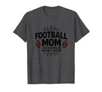 Mamá Divertida de fútbol: más Fuerte Que Las mamás Regulares Camiseta, Hombre, Jaspeado Oscuro, L