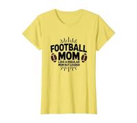 Mamá Divertida de fútbol: más Fuerte Que Las mamás Regulares Camiseta, Mujer, Limón, S