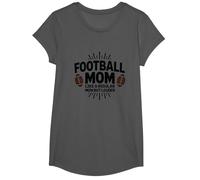 Mamá Divertida de fútbol: más Fuerte Que Las mamás Regulares Camiseta, Niñas, Asfalto, XS