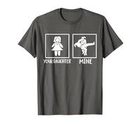 Mamá Divertida de una Chica Jiu Jitsu Camiseta, Hombre, Asfalto, S