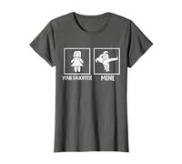 Mamá Divertida de una Chica Jiu Jitsu Camiseta, Mujer, Asfalto, S