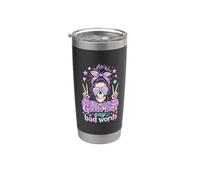 Mamá Divertido Good Moms Say Bad Words Pastel Goth Vaso térmico de acero inoxidable de doble pared